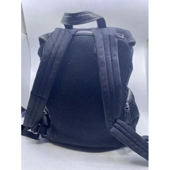 Mz Wallace Cece Moto Black Nylon Backpack